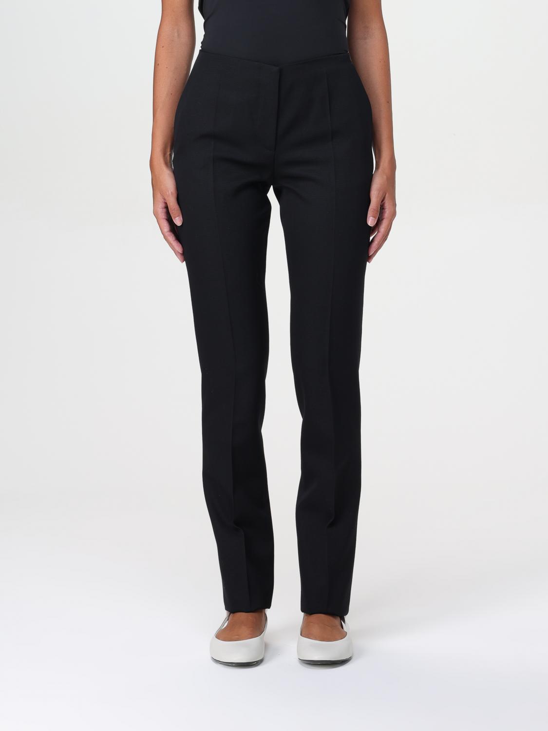 Shop Attico Pants The  Woman Color Black In Schwarz