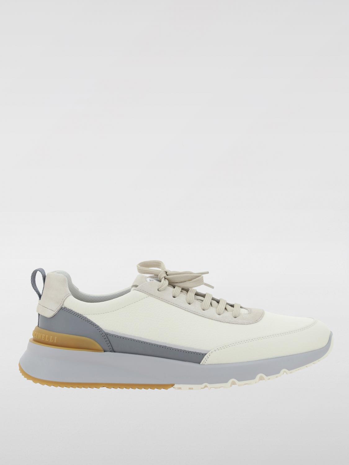 Shop Brunello Cucinelli Sneakers  Men Color White In Weiss