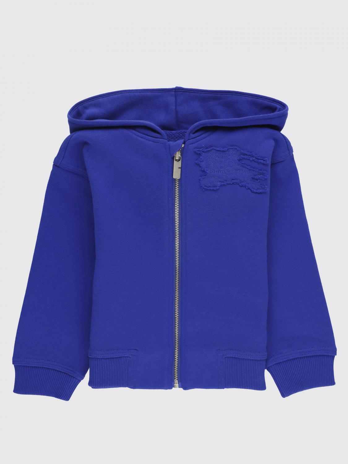 Shop Burberry Sweater  Kids Color Blue In Blau