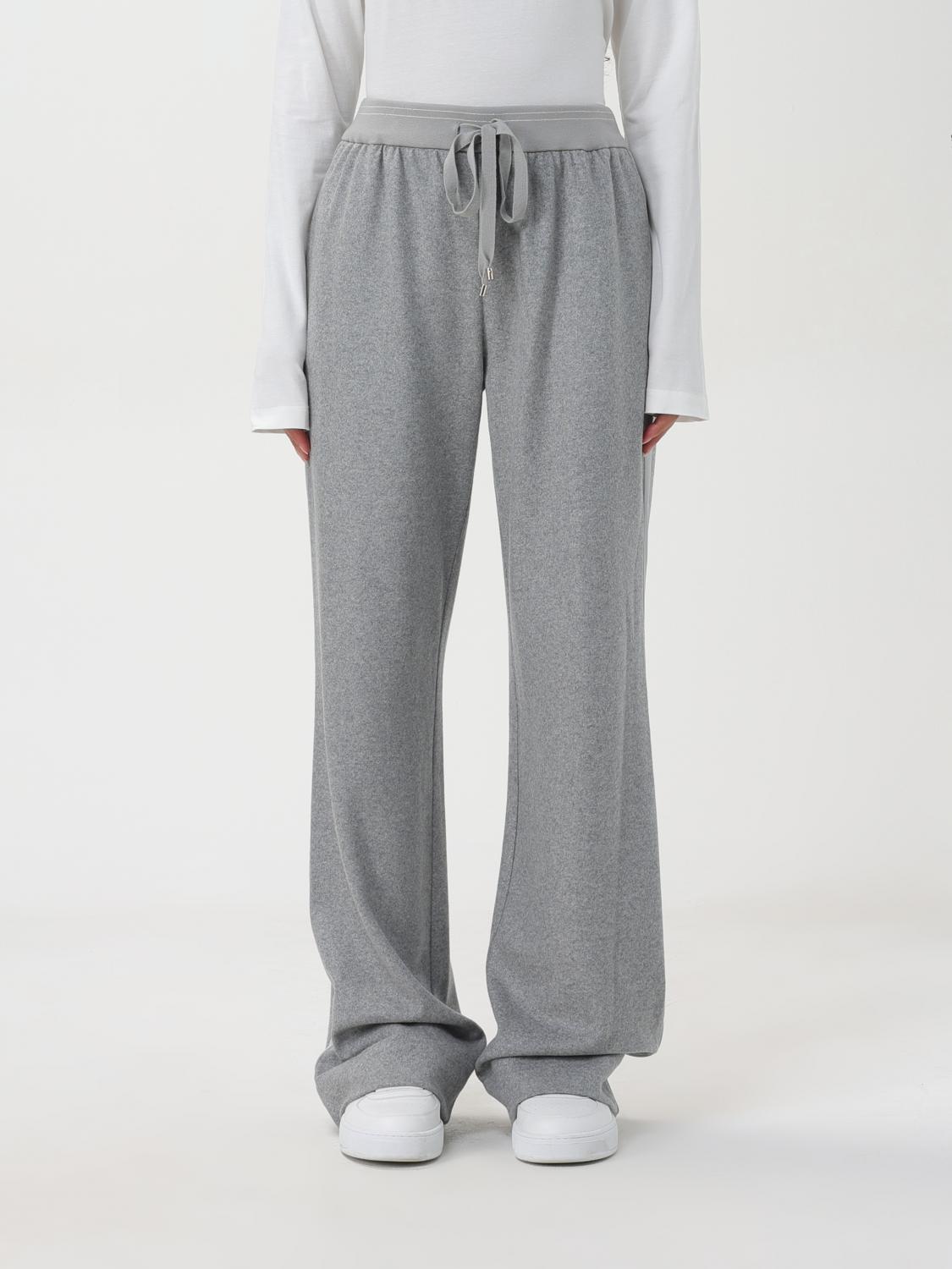 Shop Lorena Antoniazzi Pants  Woman Color Grey In Grau