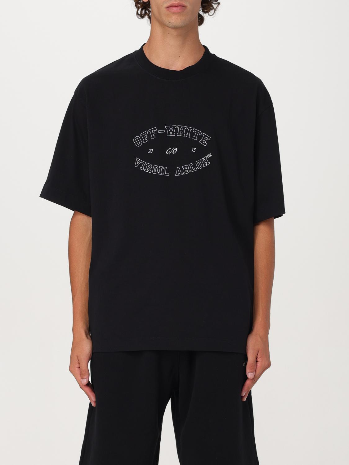 Shop Off-white T-shirt  Men Color Black In Schwarz