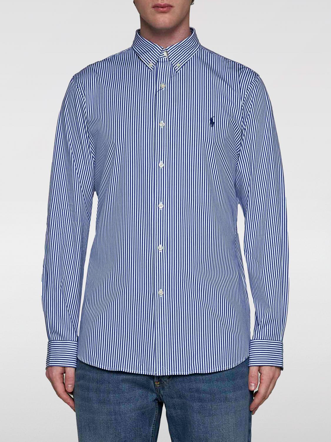 Polo Ralph Lauren Cotton Sport Shirt In Blau