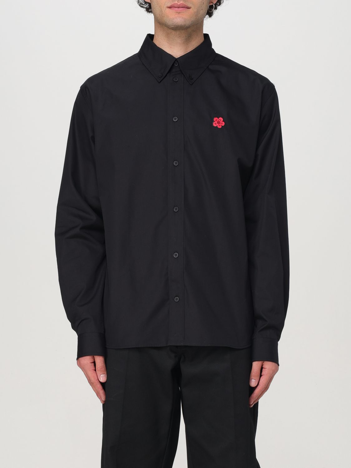 Shop Kenzo Shirt  Men Color Black In Schwarz