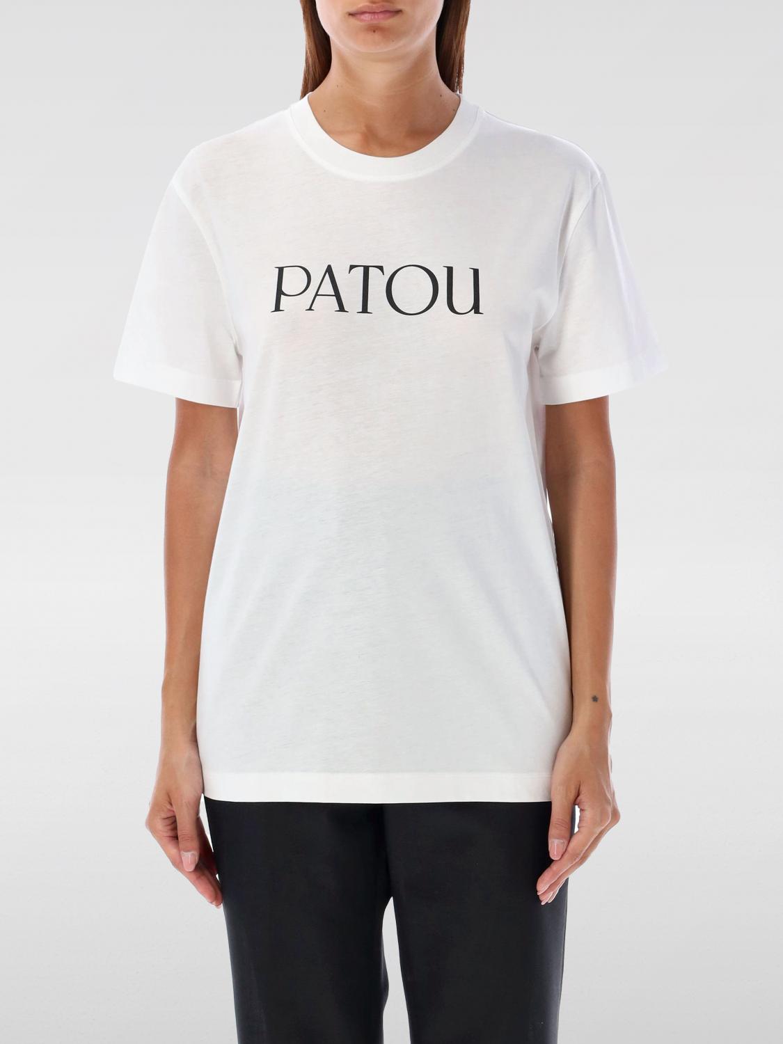 Patou Logo-print Organic-cotton T-shirt In Weiss