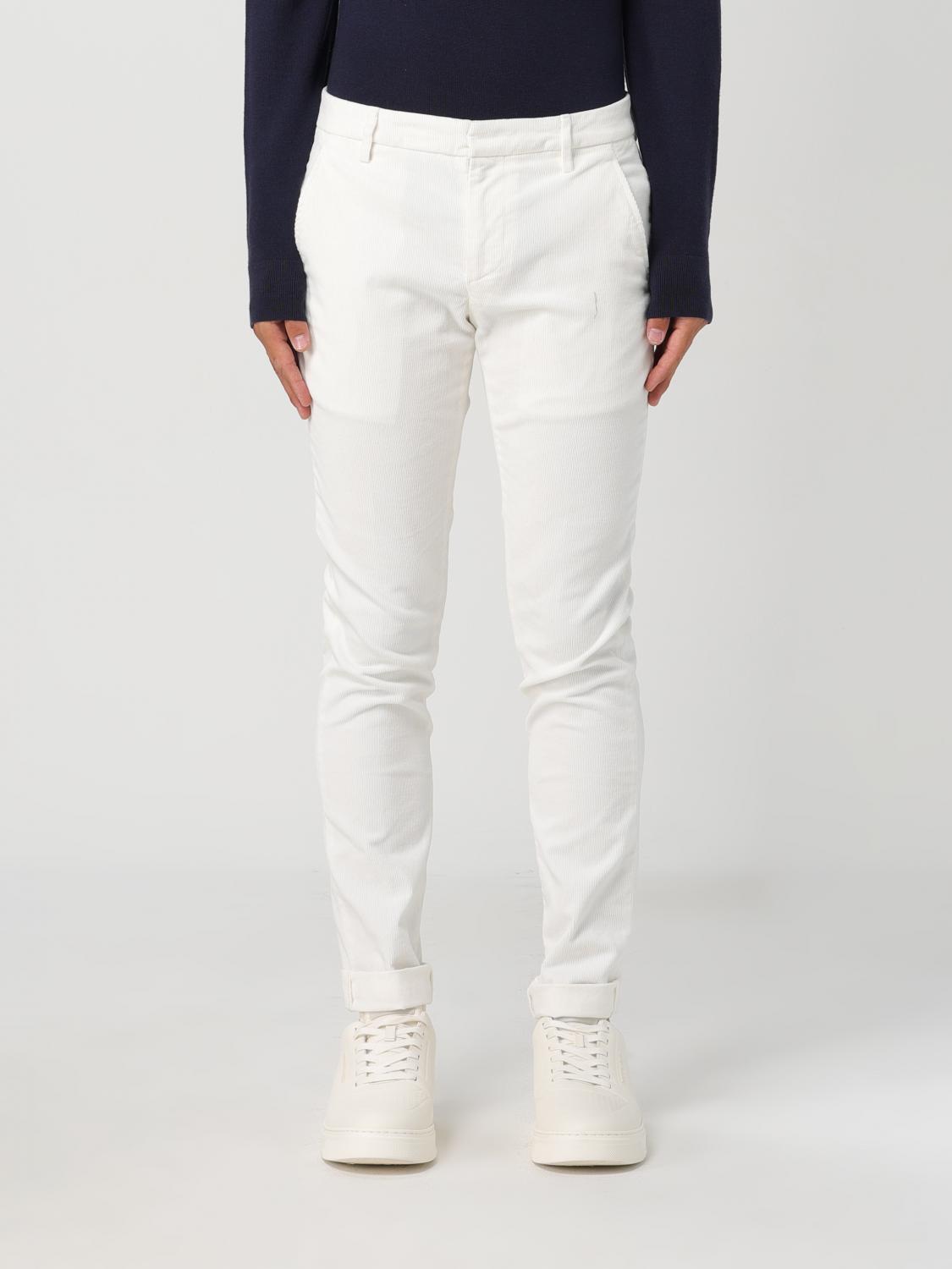 Shop Dondup Pants  Men Color White In Weiss