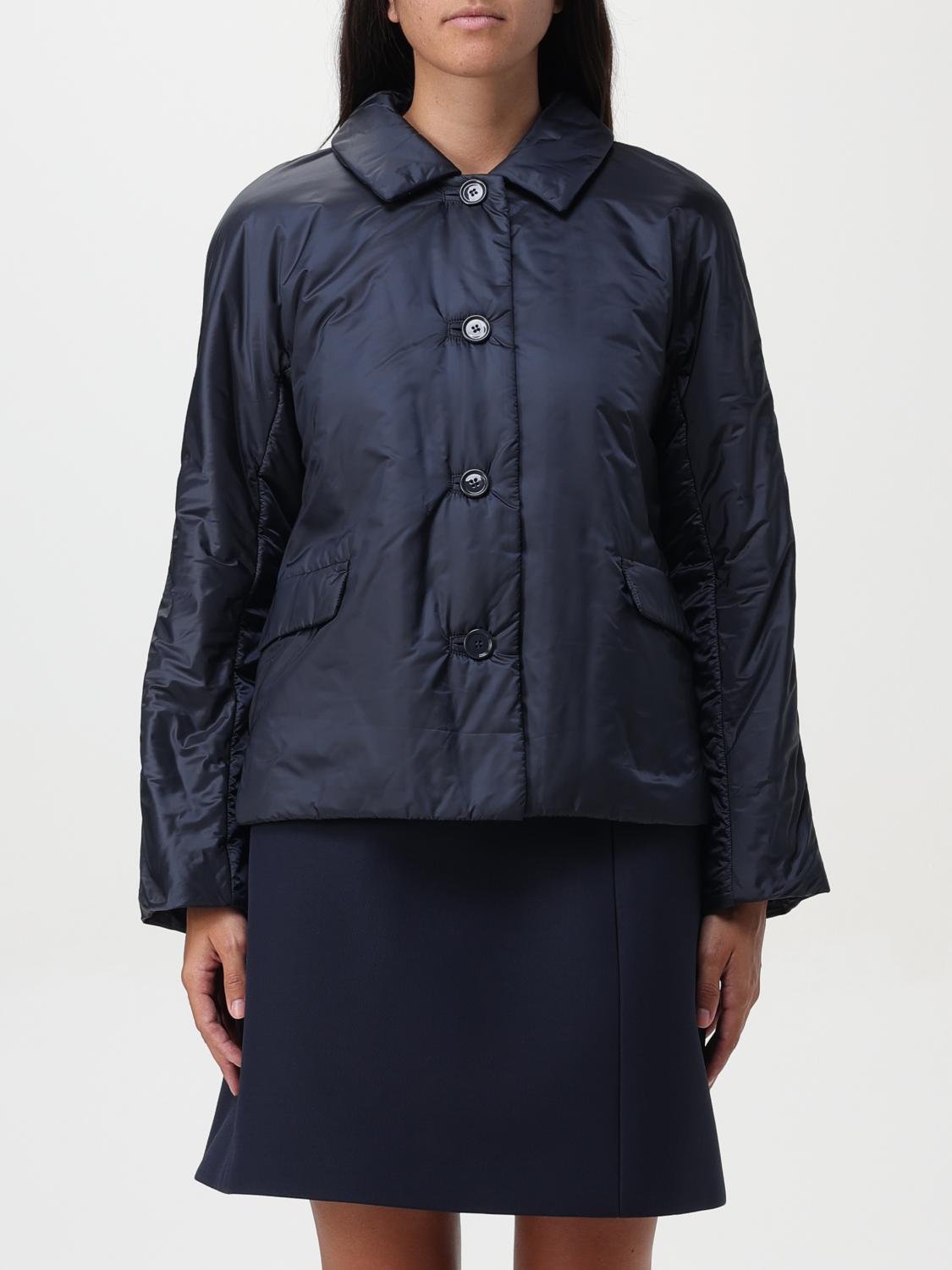 Shop Max Mara The Cube Jacket  Woman Color Blue In Blau