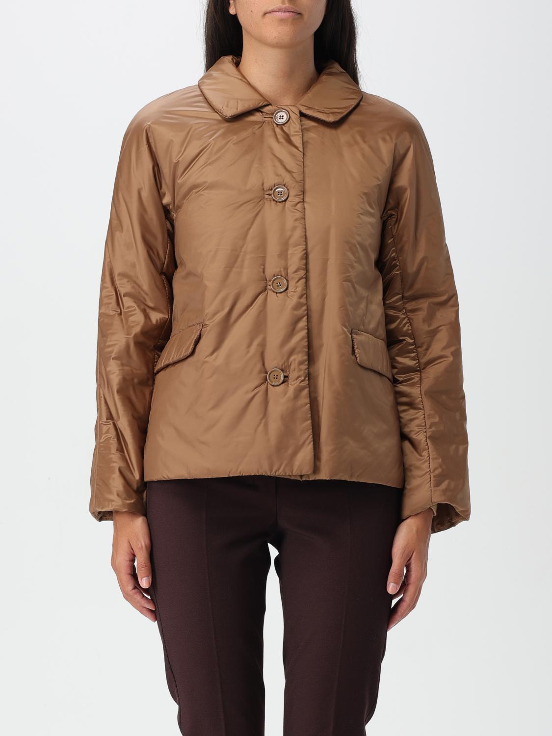 Shop Max Mara The Cube Jacket  Woman Color Brown In Braun