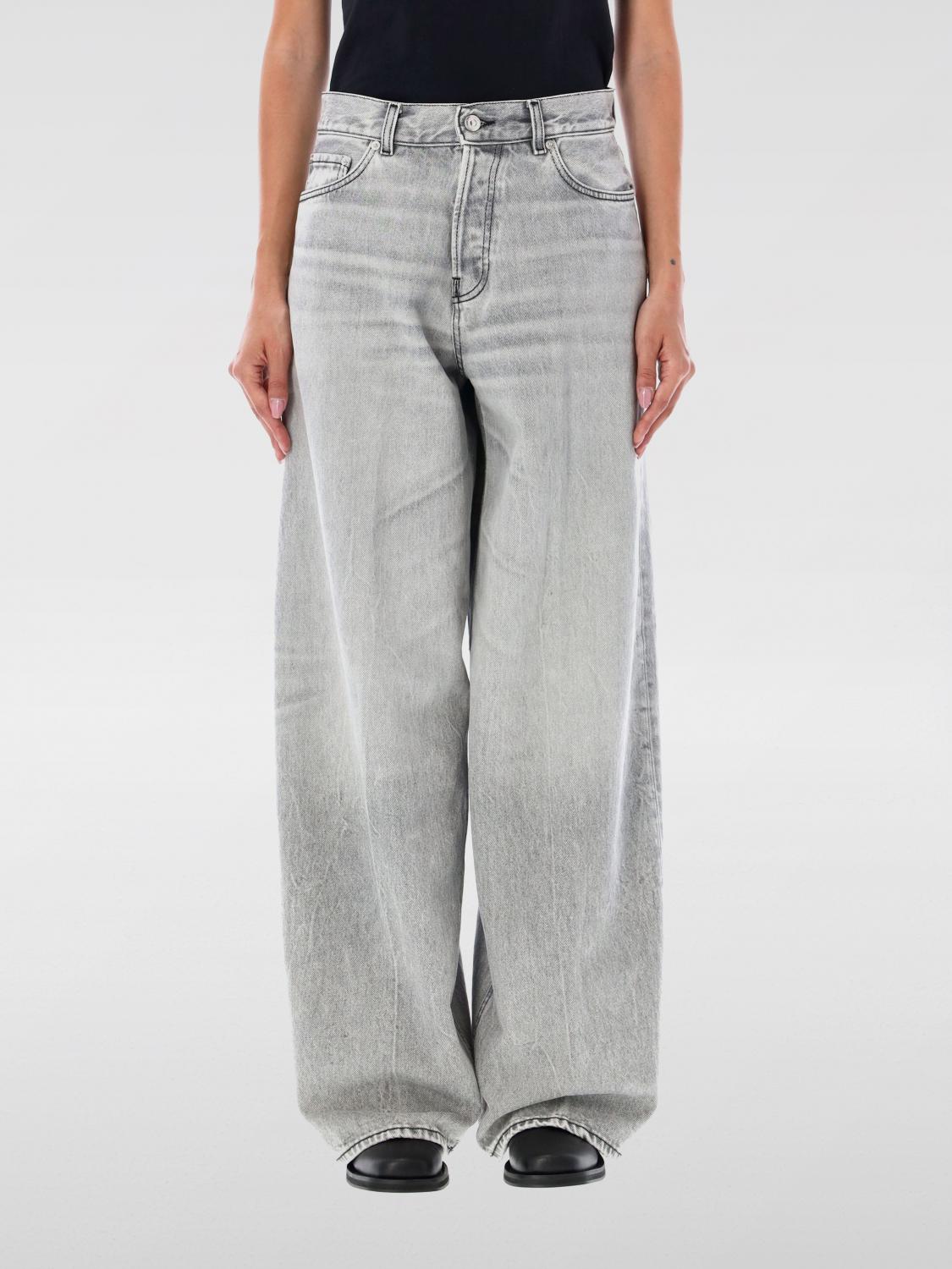 Shop Haikure Jeans  Woman Color Grey In Grau