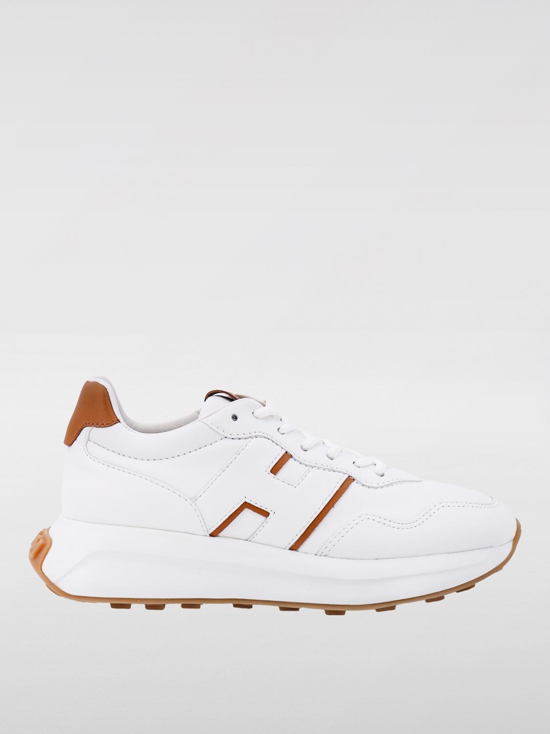 Hogan Smooth Leather Sneakers In Weiss