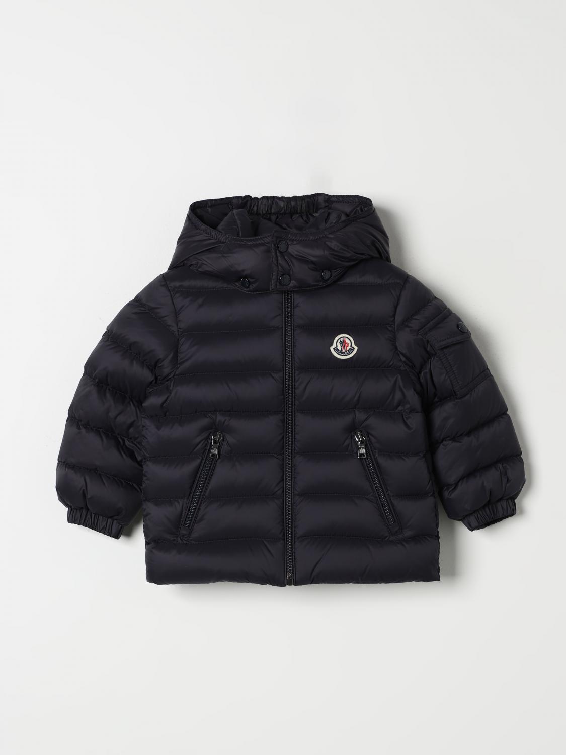 Shop Moncler Jacket  Kids Color Blue 1 In Blau 1