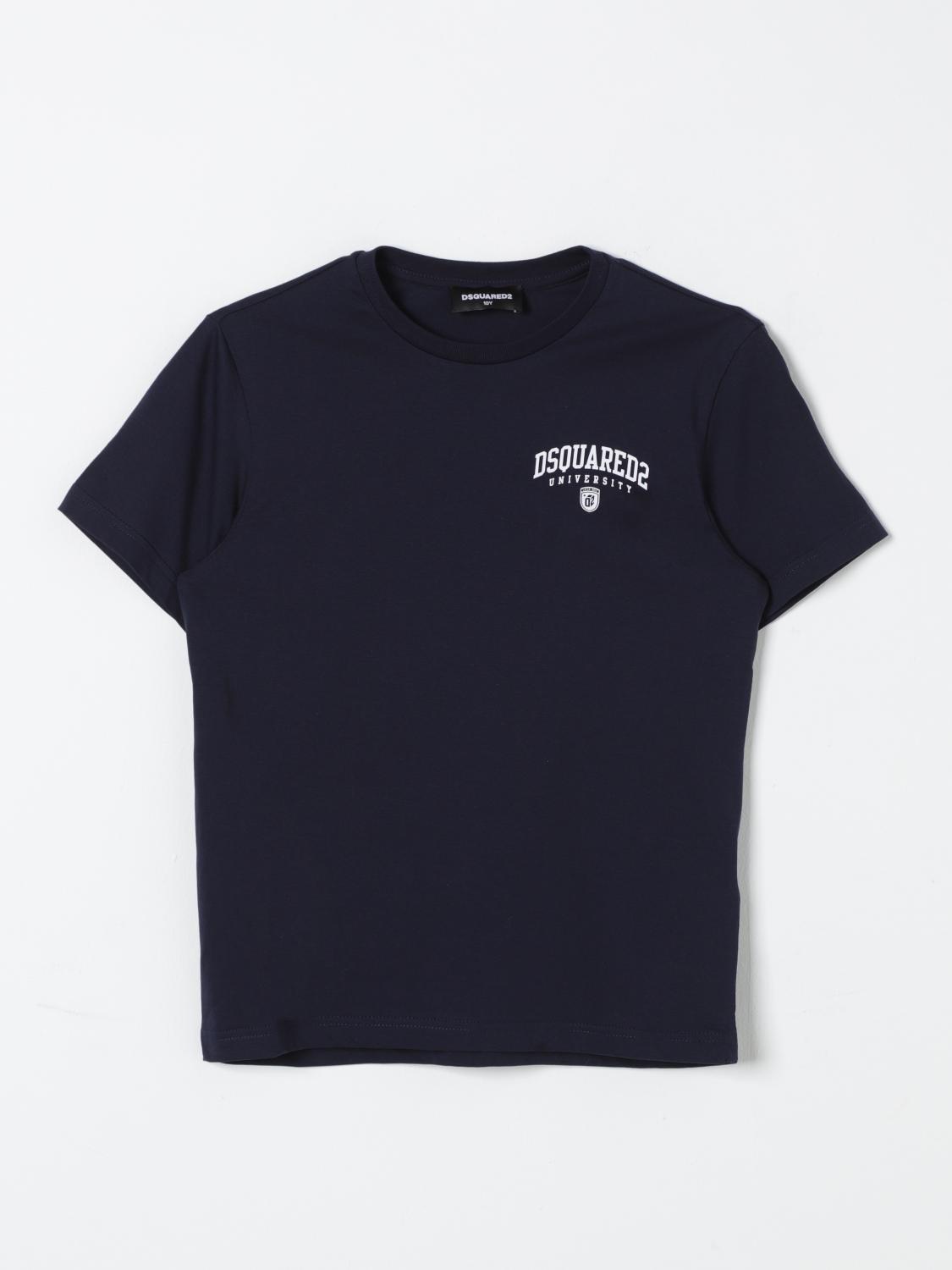 Shop Dsquared2 T-shirt  Kids Color Blue In Blau