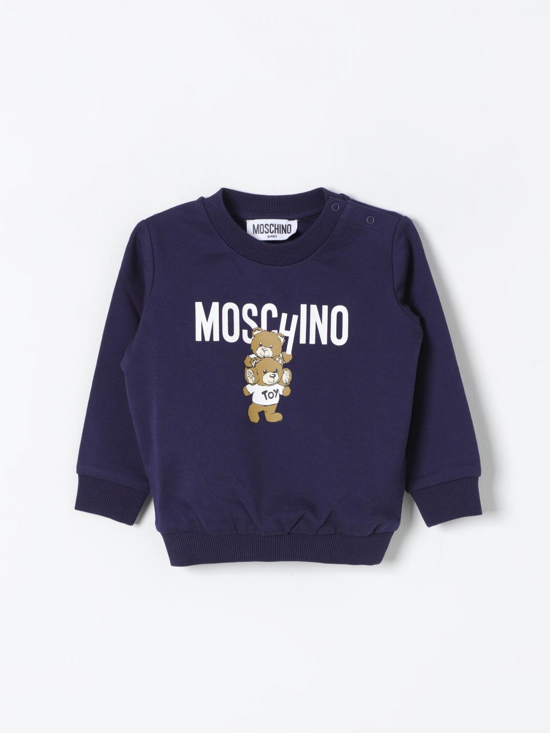 Shop Moschino Sweater  Kids Color Blue In Blau