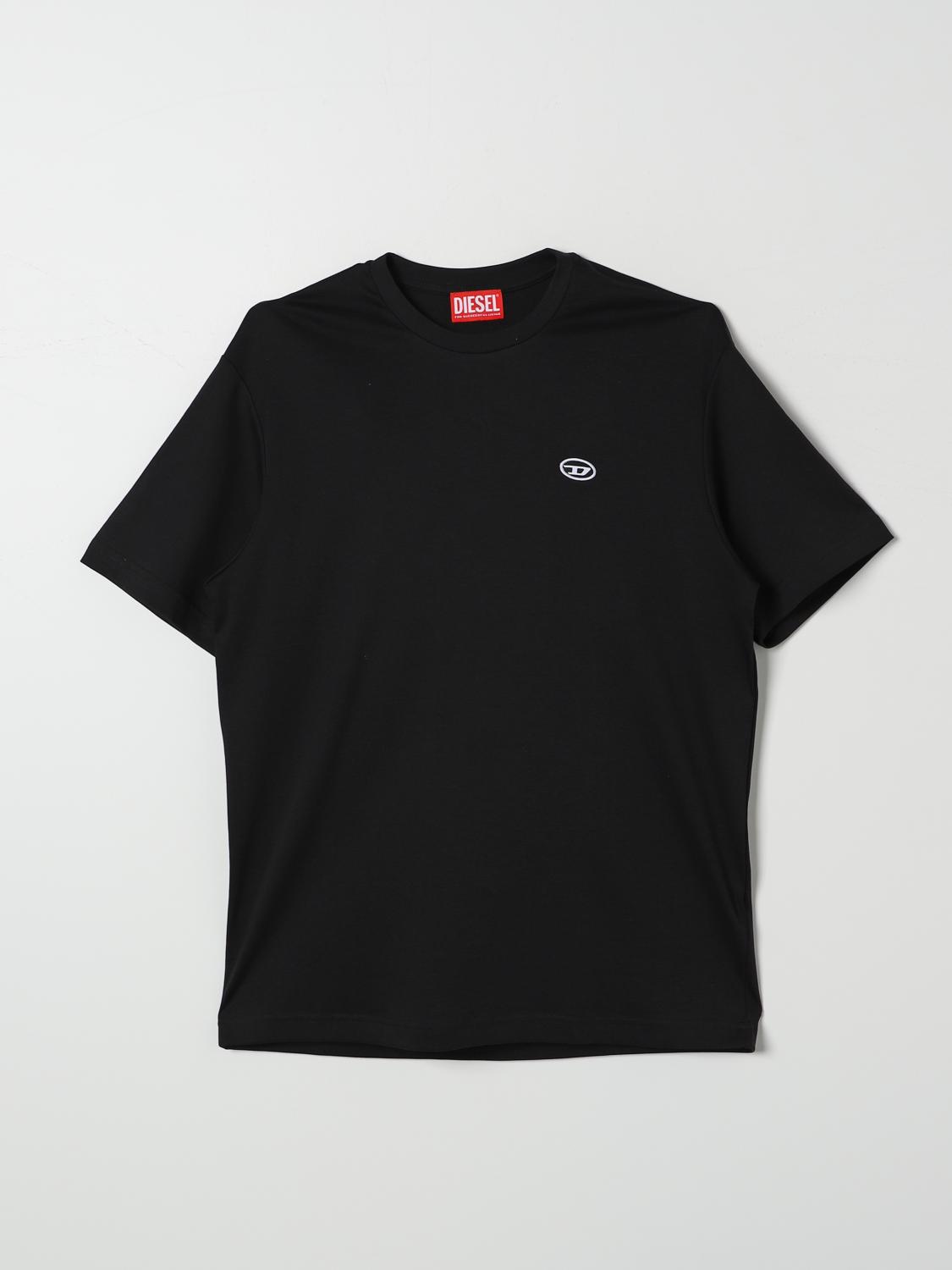 Shop Diesel T-shirt  Kids Color Black In Schwarz