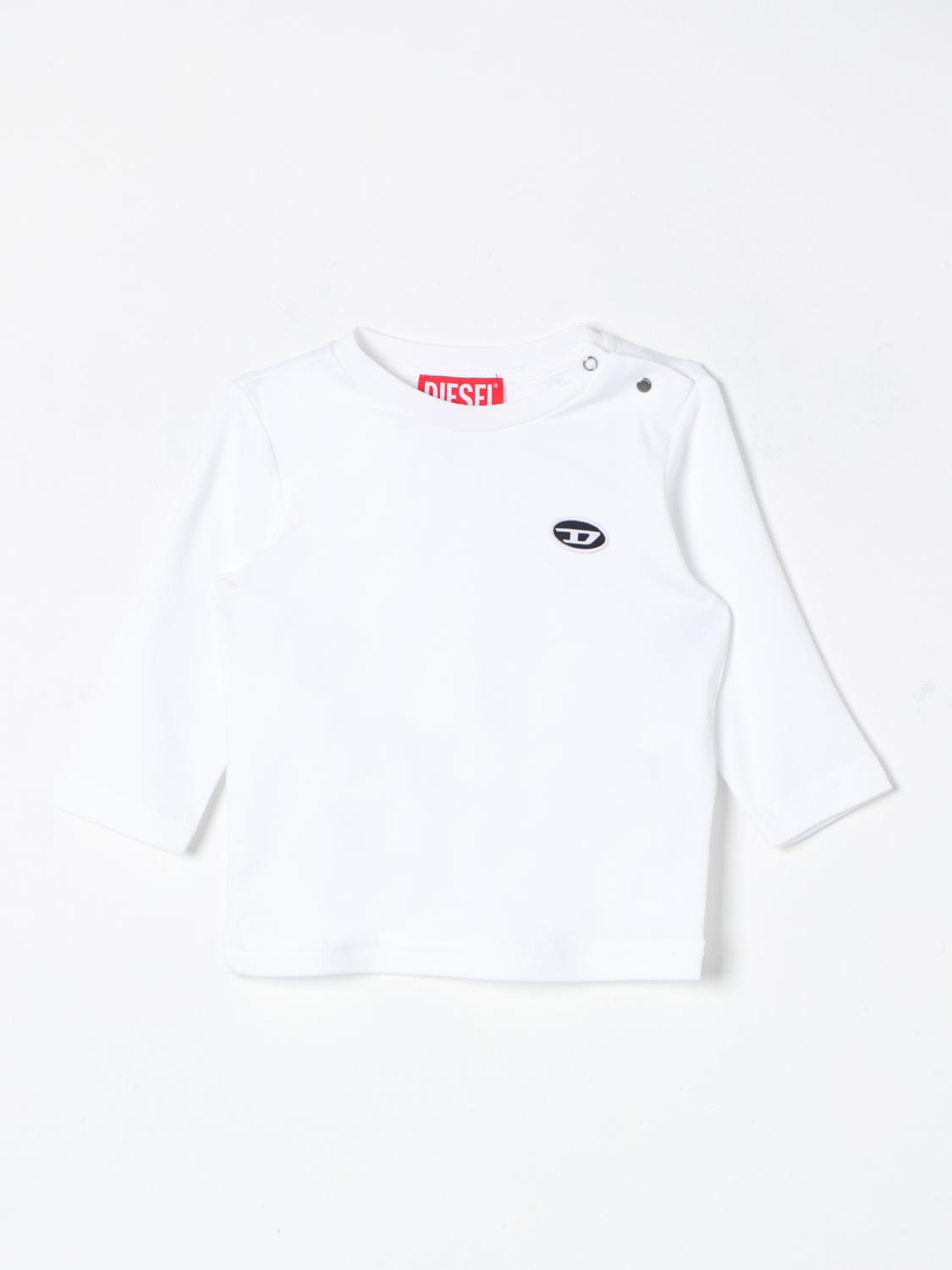 Shop Diesel T-shirt  Kids Color White In Weiss