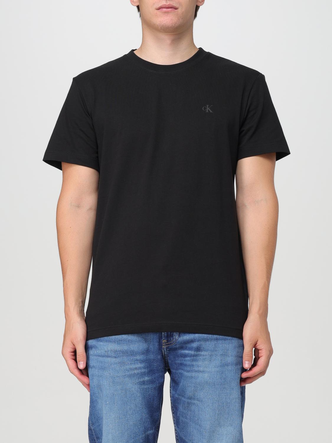 Shop Calvin Klein T-shirt  Men Color Black In Schwarz