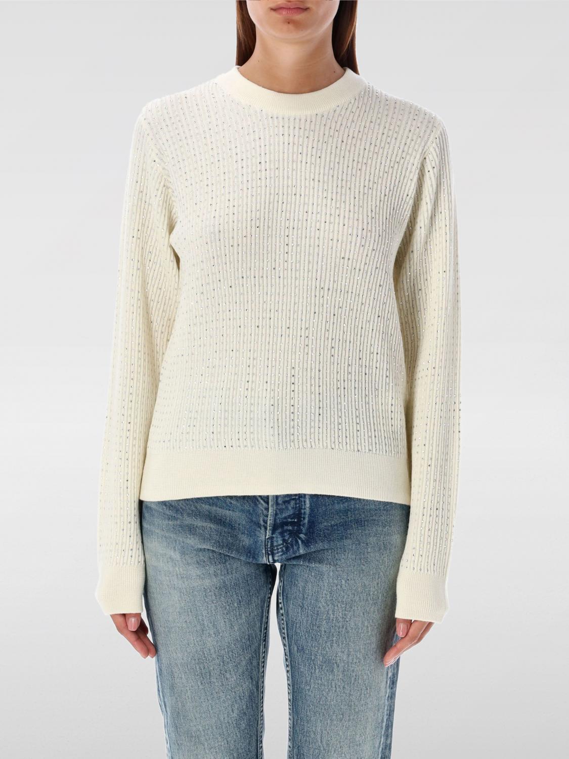 Shop Golden Goose Sweater  Woman Color White In Weiss