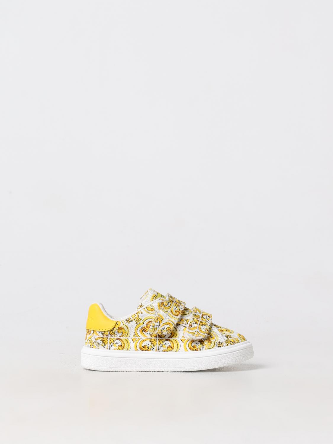 Shop Dolce & Gabbana Sneakers  Kids Color Yellow In Gelb