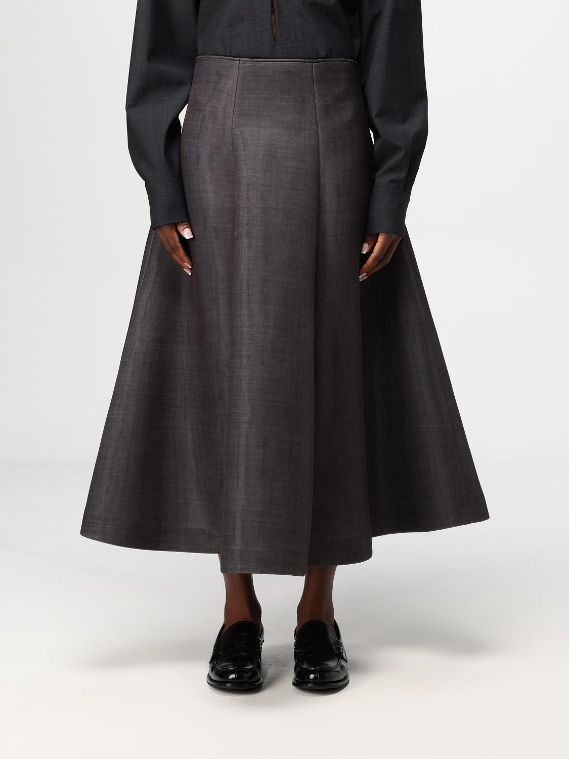 PHILOSOPHY DI LORENZO SERAFINI SKIRT PHILOSOPHY DI LORENZO SERAFINI WOMAN COLOR GREY F84691020