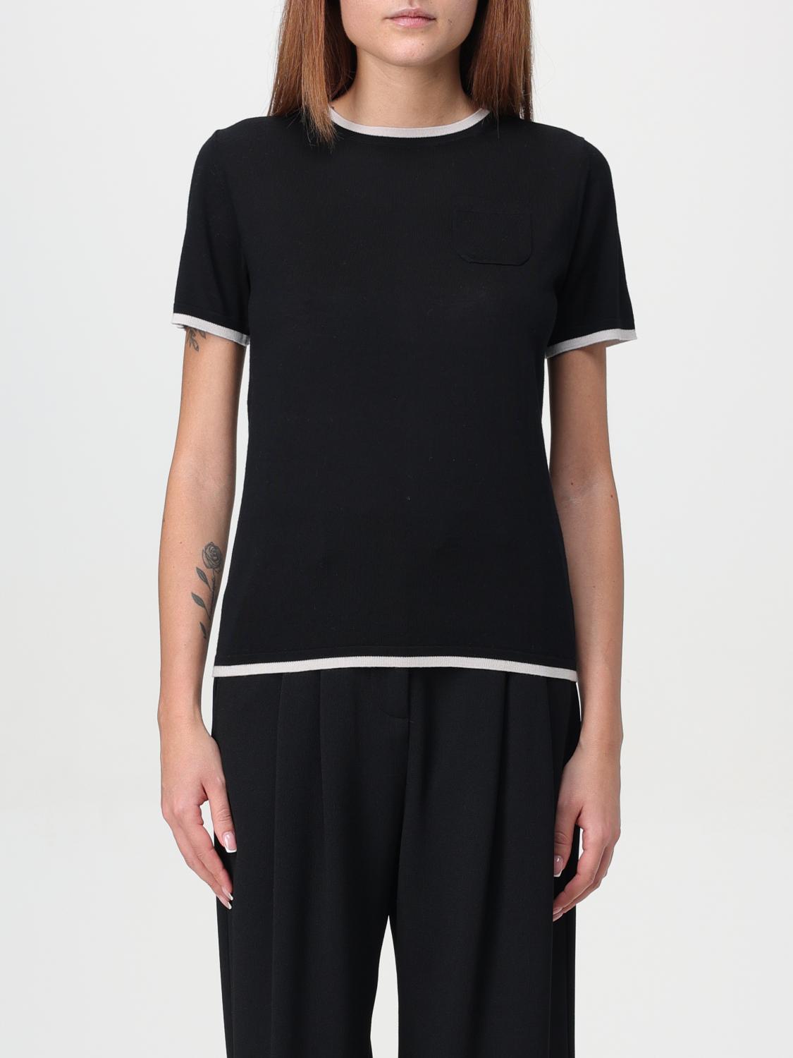 Max Mara T-shirt  Woman Color Black In Schwarz