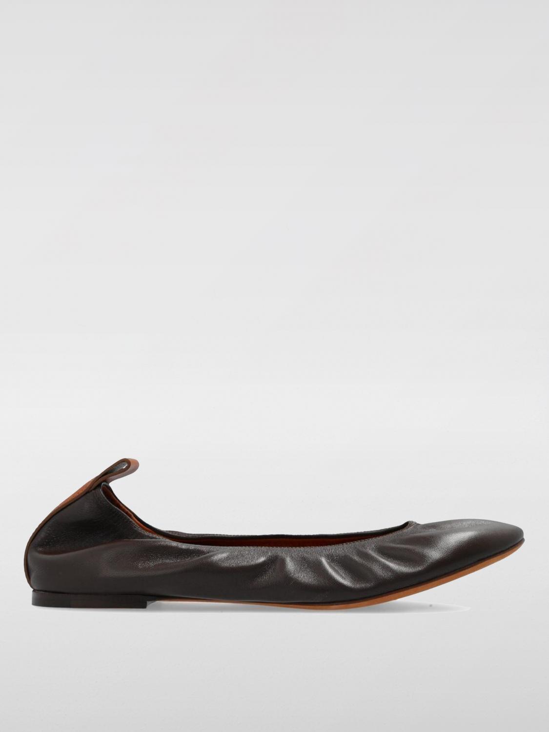 Shop Lanvin Ballet Flats  Woman Color Brown In Braun