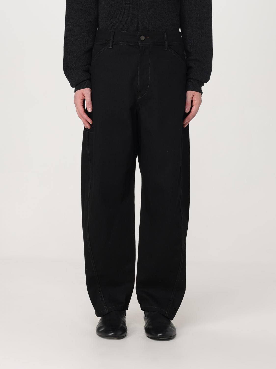 Shop Lemaire Pants  Men Color Black In Schwarz