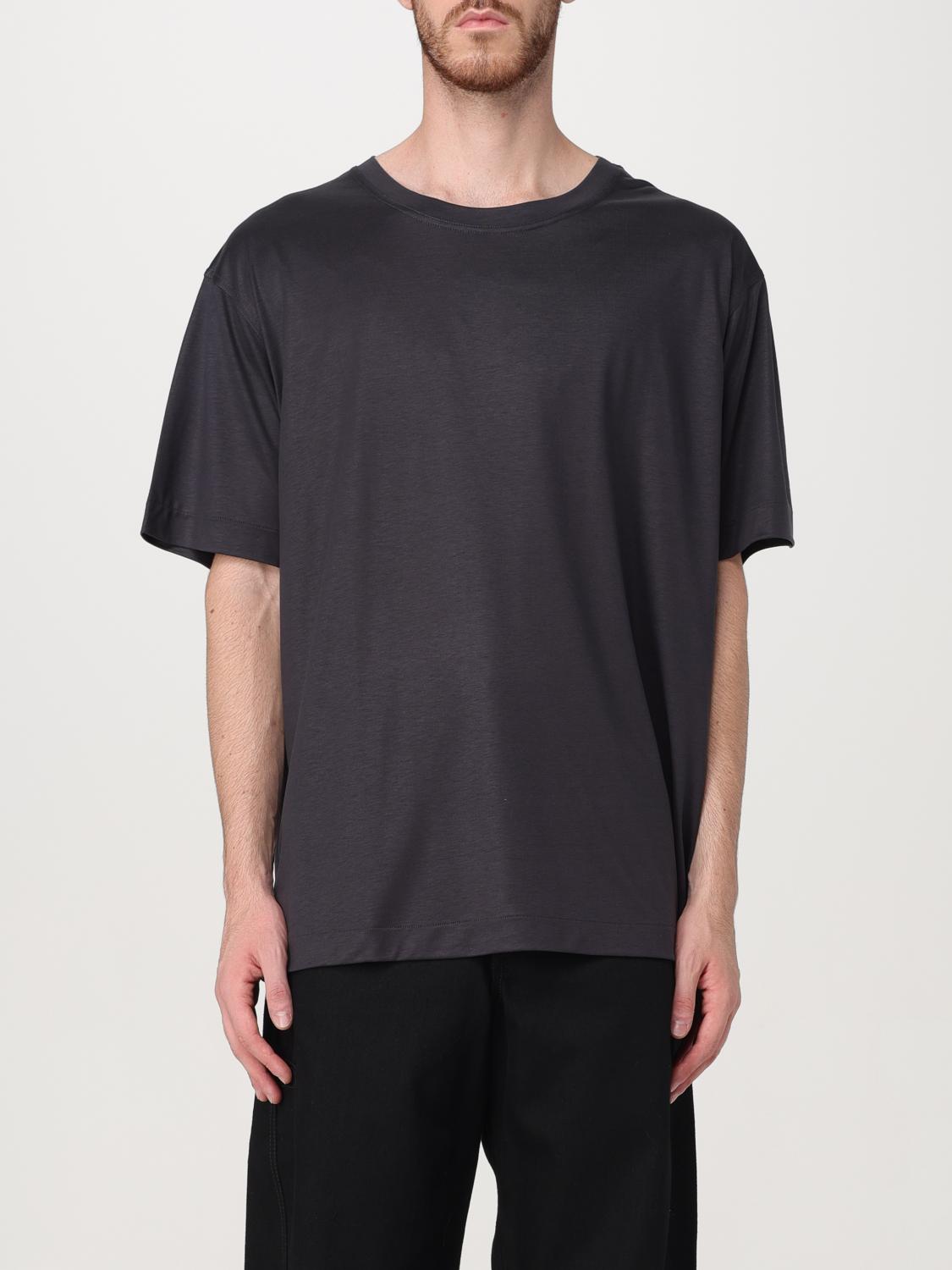 Shop Lemaire T-shirt  Men Color Black In Schwarz