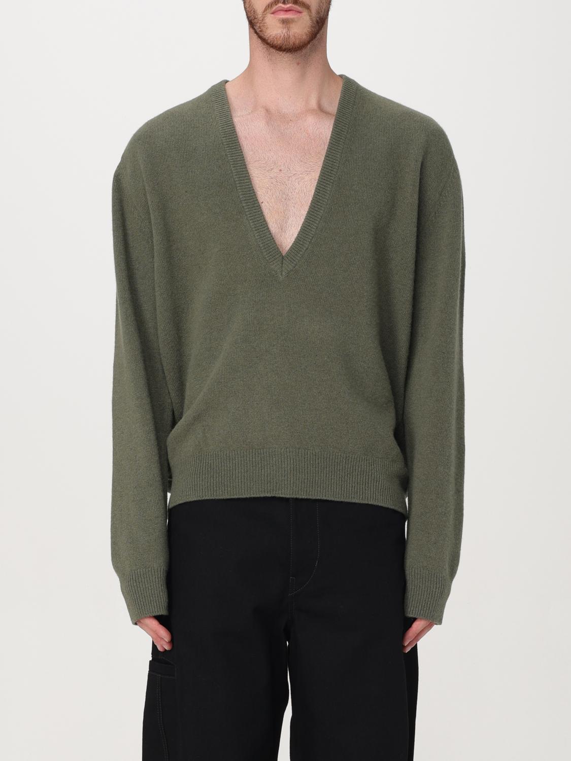 Shop Lemaire Sweater  Men Color Green In Grün