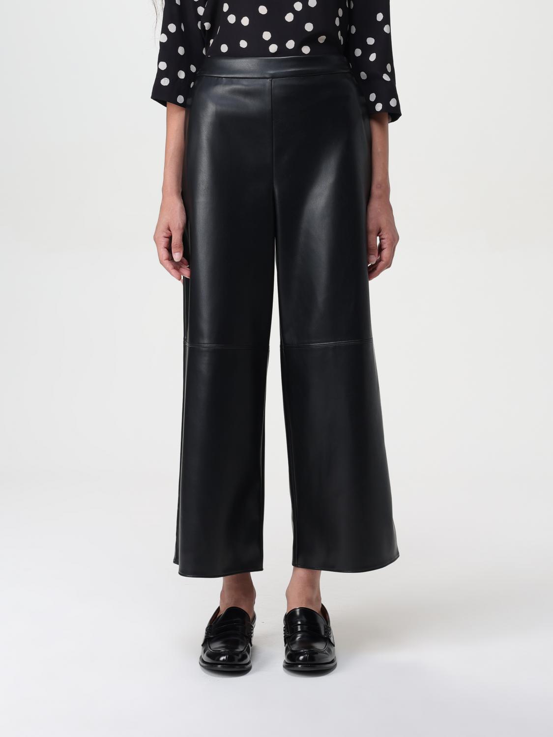 Shop Max Mara Pants  Woman Color Black In Schwarz