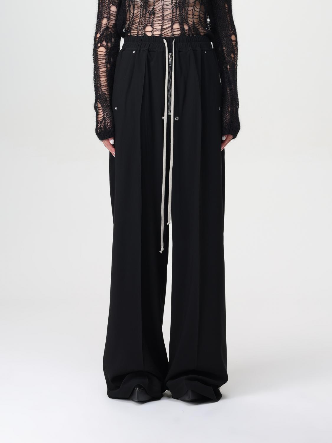 Shop Rick Owens Pants  Woman Color Black In Schwarz