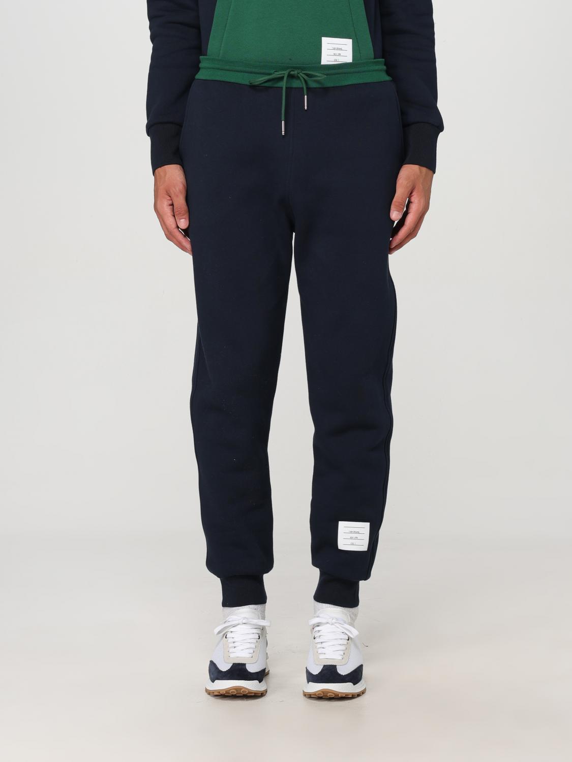 Shop Thom Browne Pants  Men Color Blue In Blau