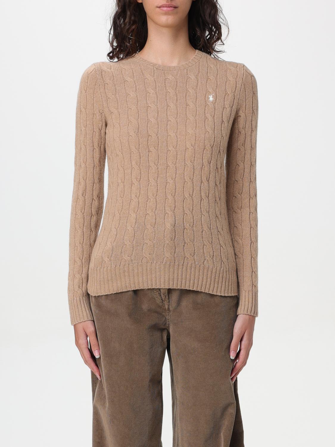 Shop Polo Ralph Lauren Sweater  Woman Color Beige