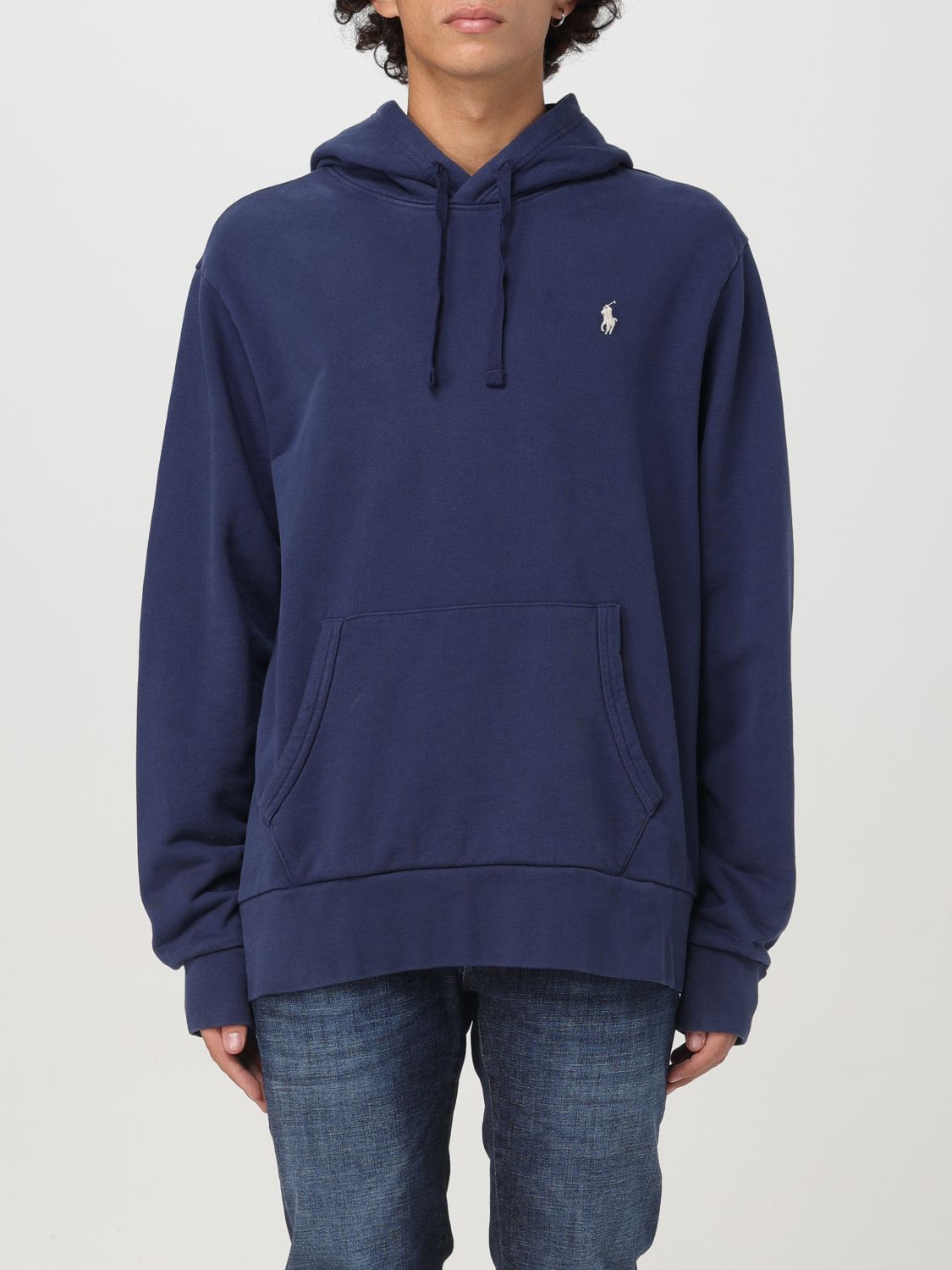 Shop Polo Ralph Lauren Sweatshirt  Men Color Blue In Blau