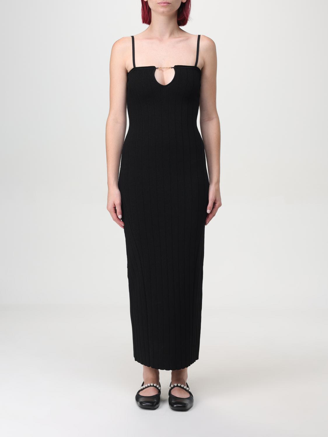 Shop Jacquemus Dress  Woman Color Black In Schwarz