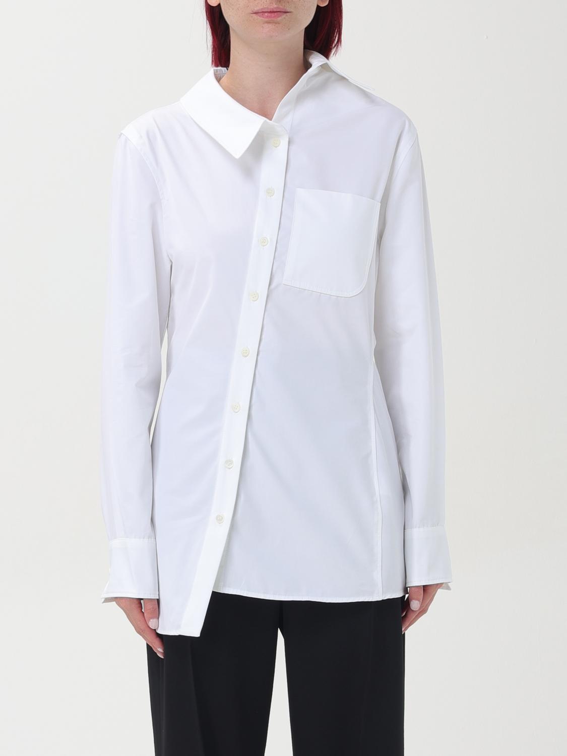 Jacquemus Pablo Asymmetric Button-up Shirt In White