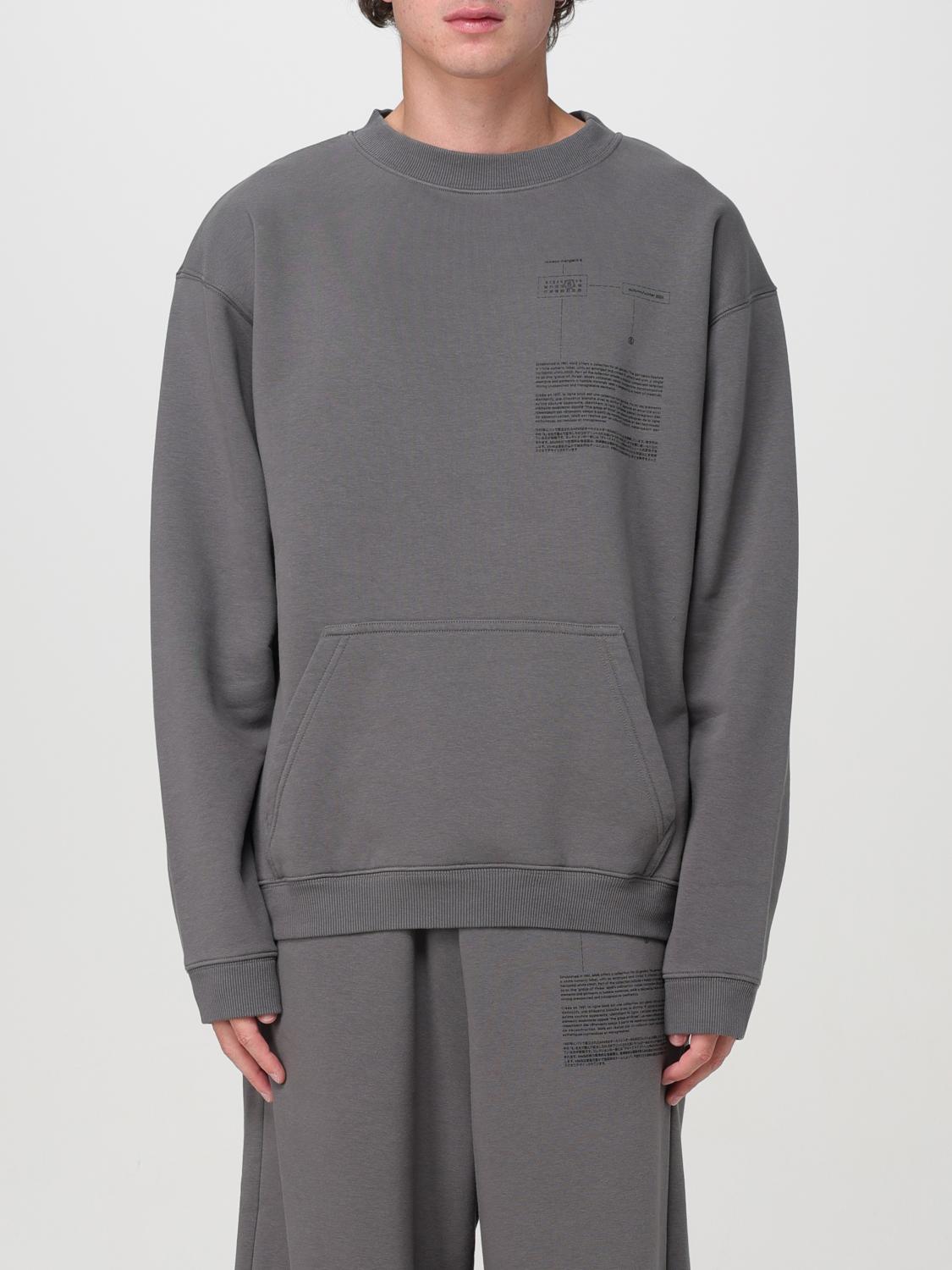 Shop Mm6 Maison Margiela Sweatshirt  Men Color Grey In Grau