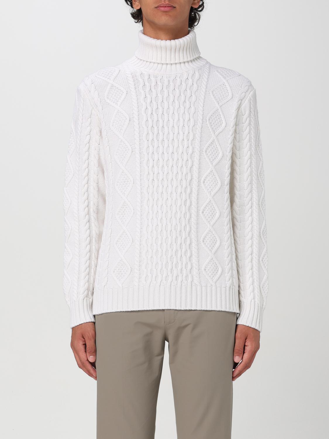 Shop Kiton Sweater  Men Color White In Weiss