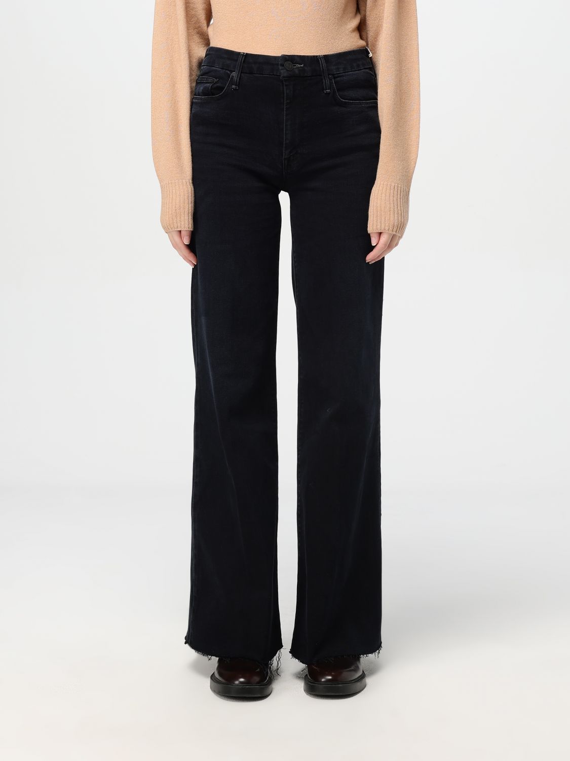 Shop Mother Jeans  Woman Color Black In Schwarz