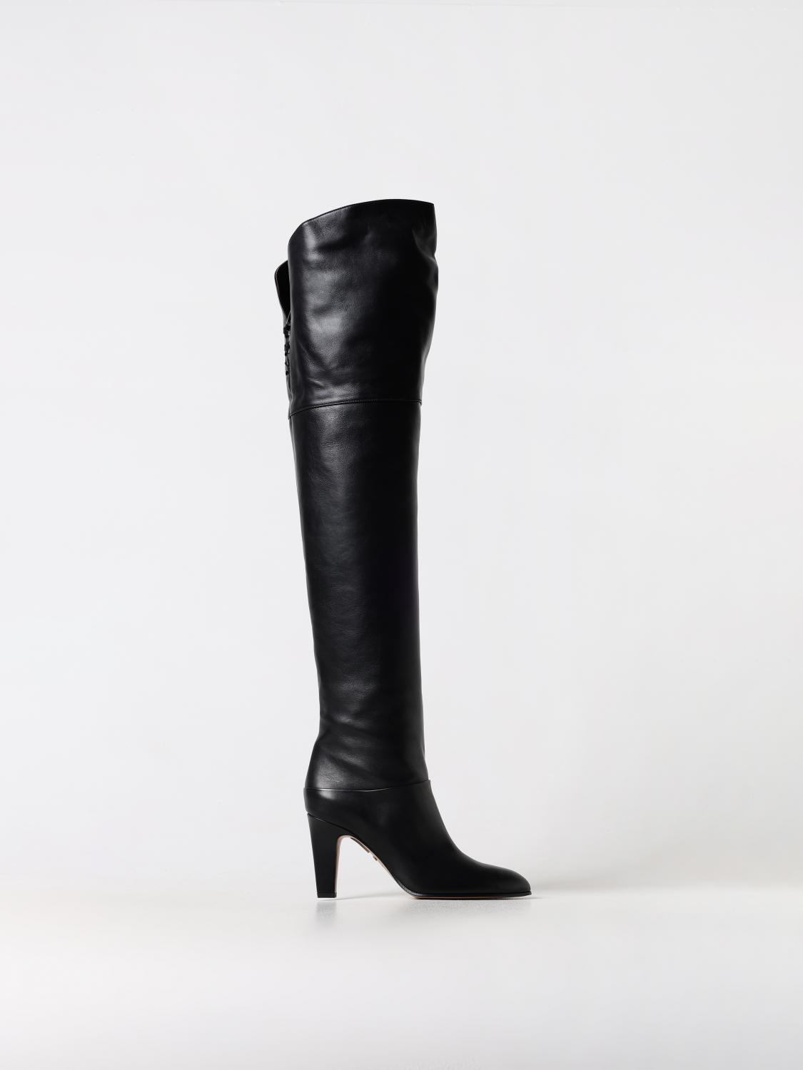 Shop Chloé Boots  Woman Color Black In Schwarz