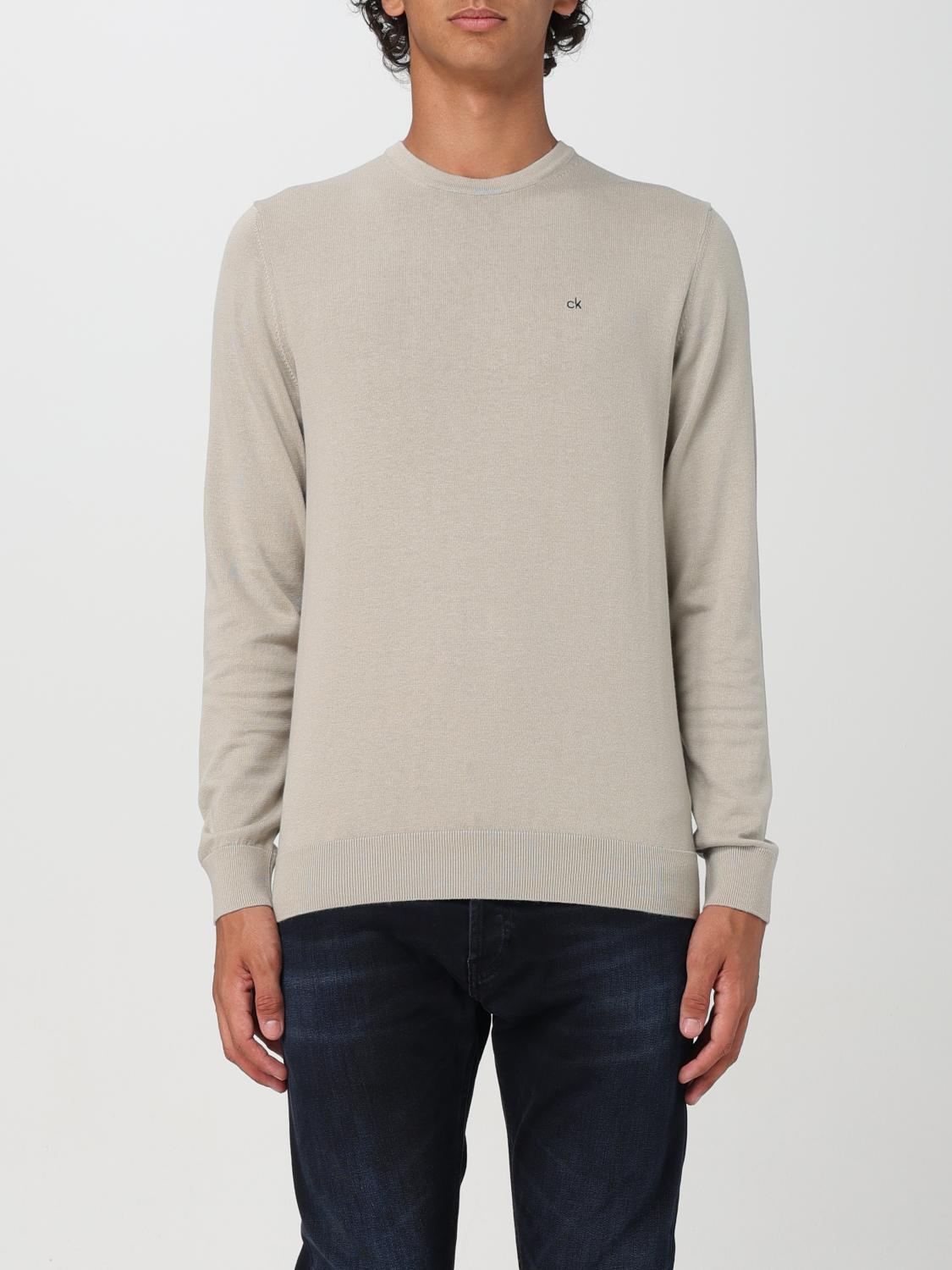 Shop Calvin Klein Sweater  Men Color Grey In Grau