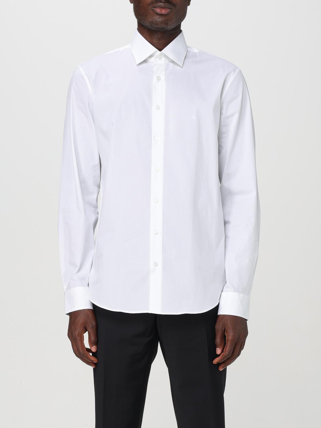 Shop Calvin Klein Shirt  Men Color White In Weiss