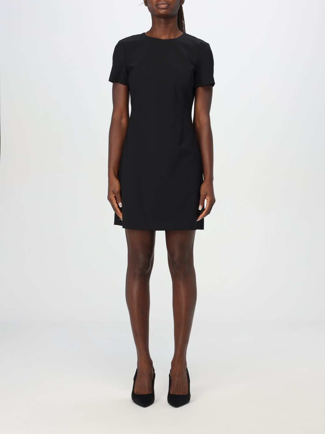 Shop Theory Dress  Woman Color Black In Schwarz