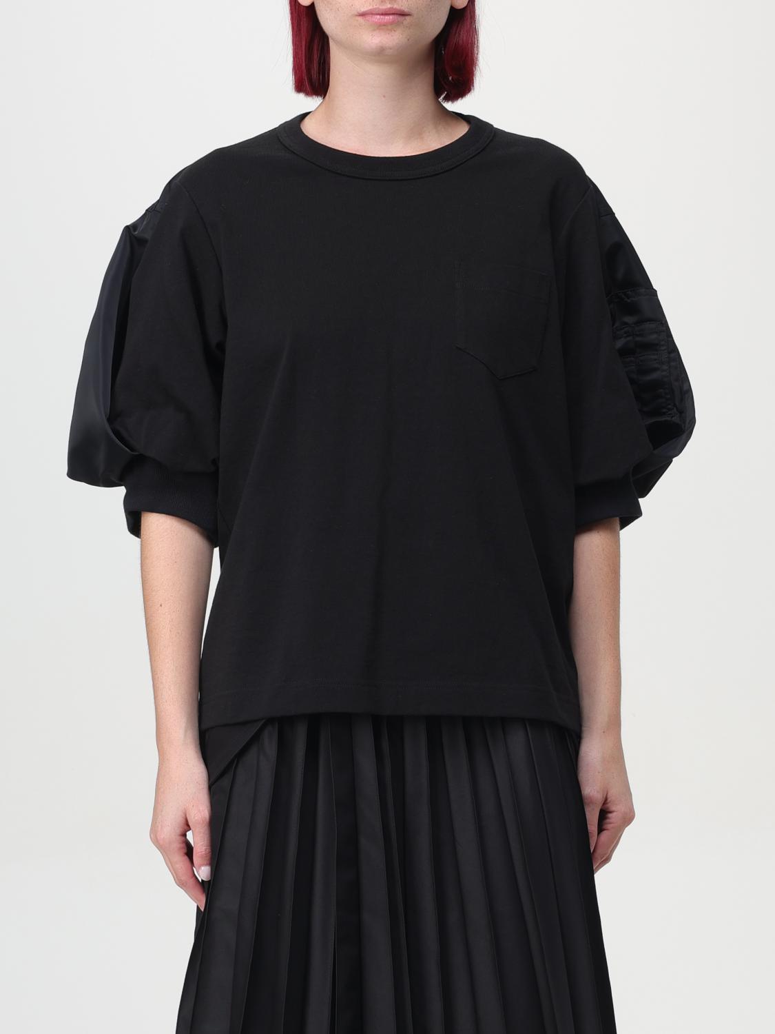 T-Shirt SACAI Woman color Black