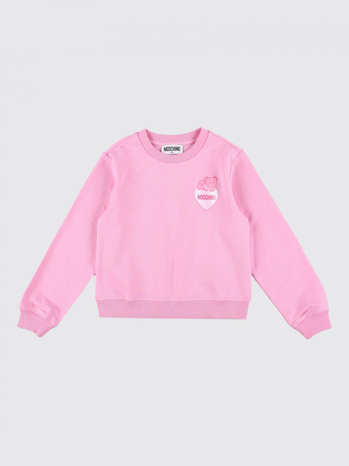 Shop Moschino Sweater  Kids Color Fuchsia