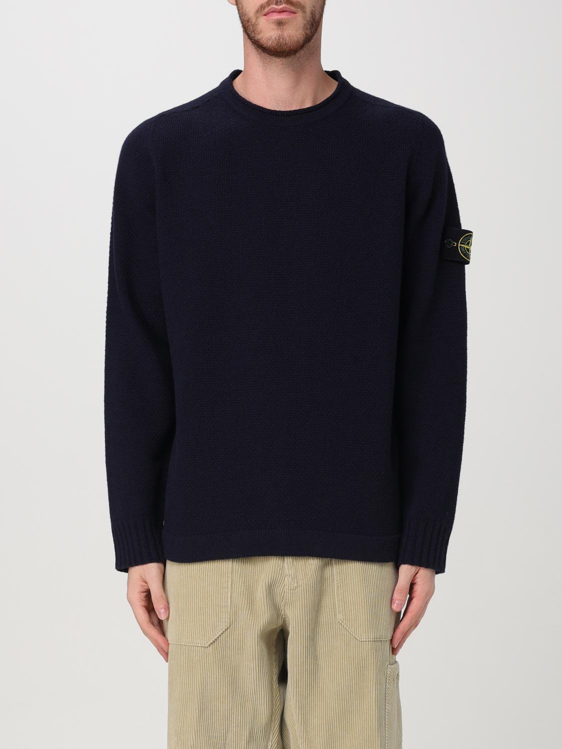 Stone Island Sweater  Men Color Blue In 蓝色