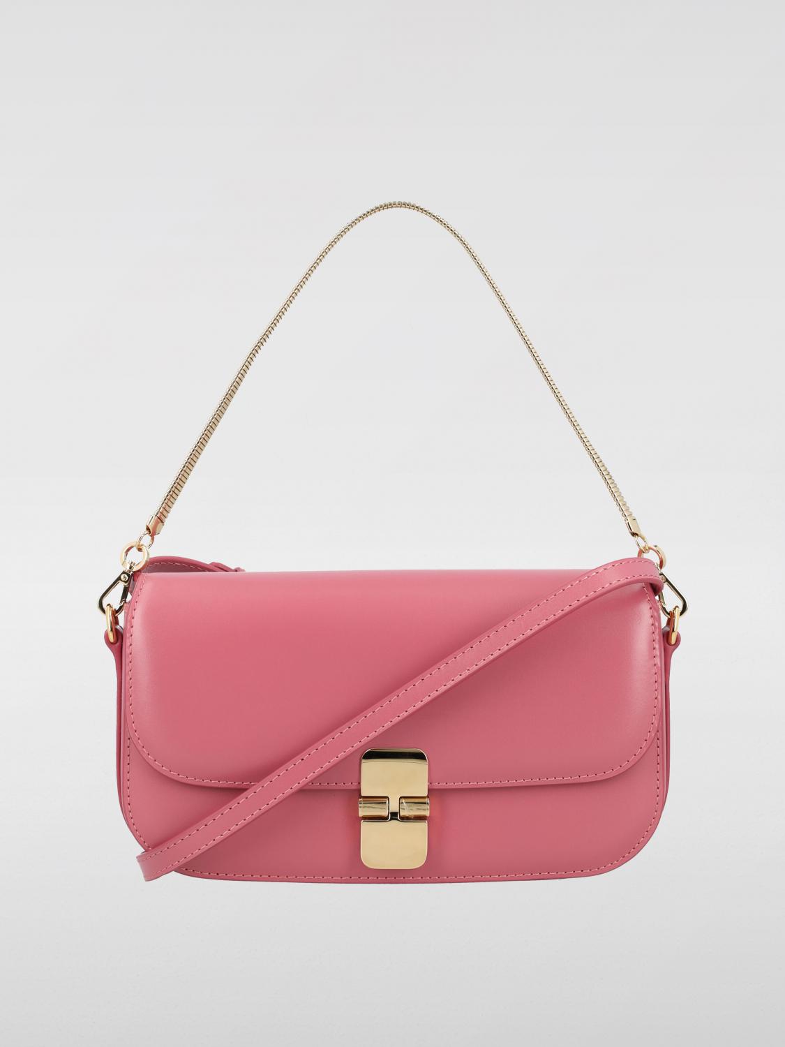 Shop Apc Handbag A.p.c. Woman Color Pink