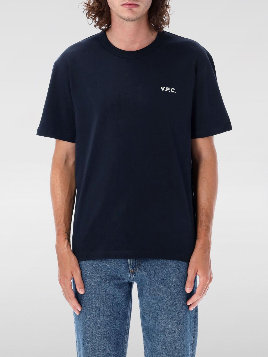 Apc Boxy Petite Vpc T-shirt In 海军蓝