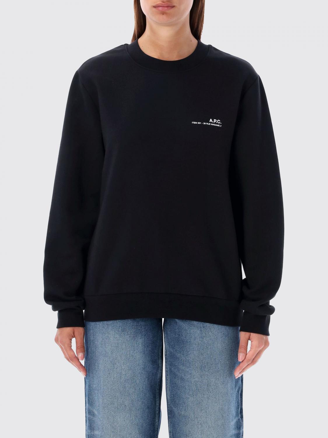 Shop Apc Sweatshirt A.p.c. Men Color Black In Schwarz