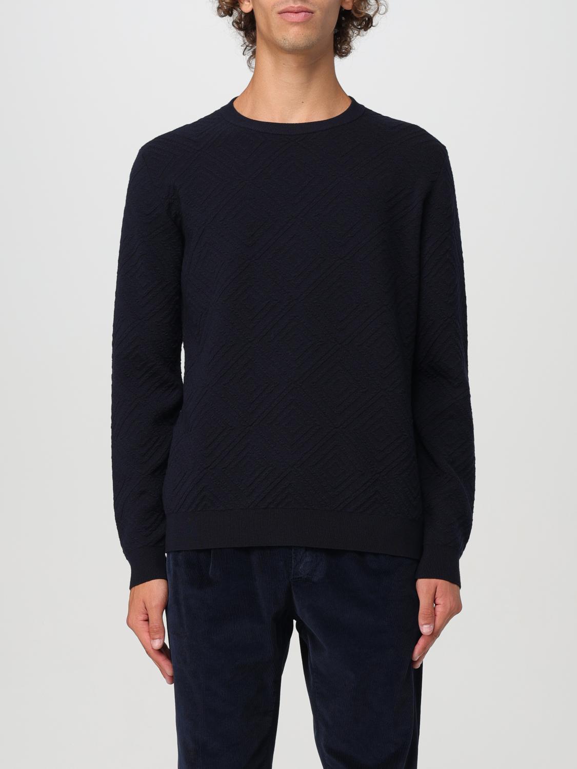 GIORGIO ARMANI SWEATER GIORGIO ARMANI MEN COLOR BLUE F85281009