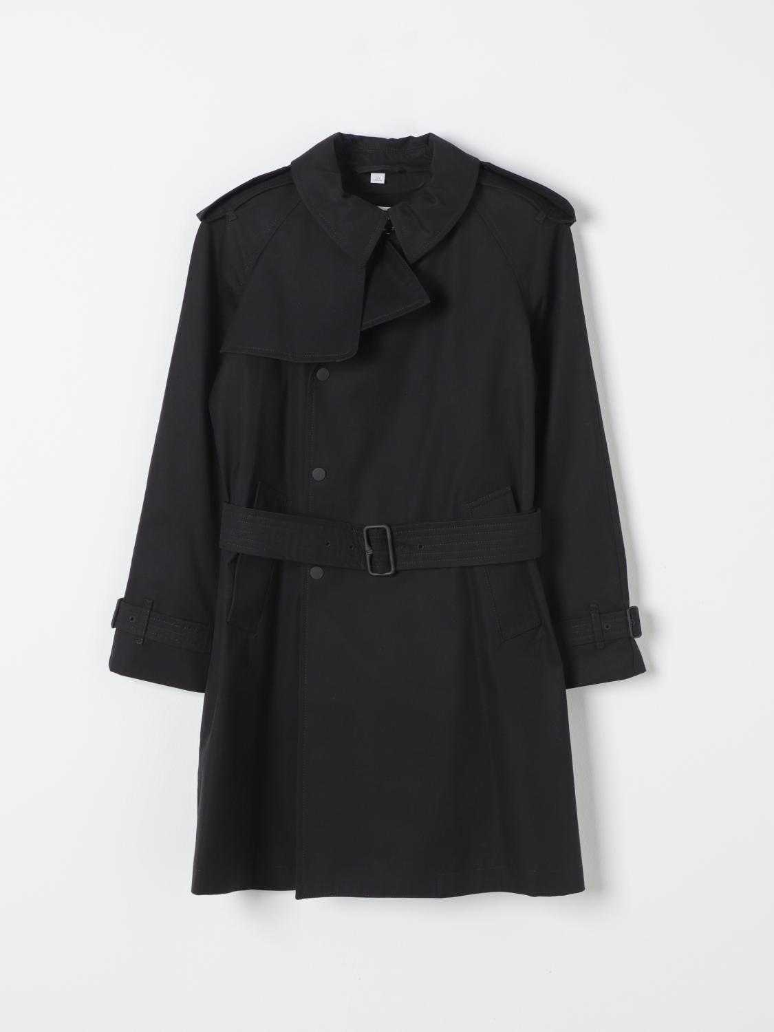 Shop Burberry Coat  Kids Color Black In Schwarz