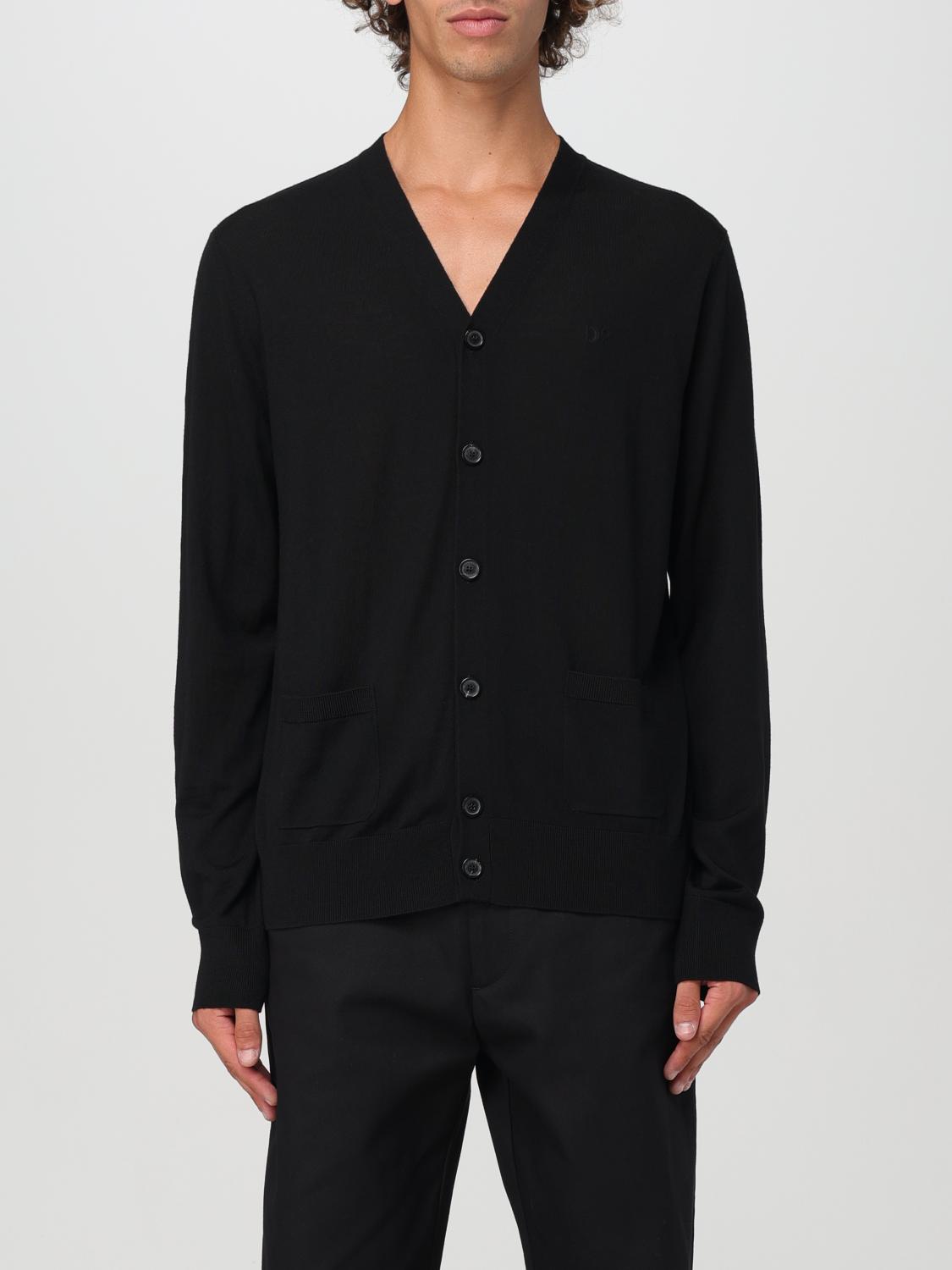 Shop Dsquared2 Cardigan  Men Color Black In Schwarz